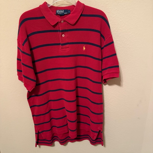 Ralph Lauren Other - Polo Ralph Lauren Golf Short Sleeve Polo Shirt Striped Red/Blue Size Mens Large
